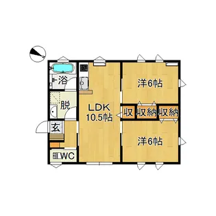 ファミールII【2階】の間取り