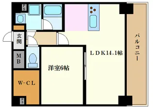 プレサンス錦プレミアム【12階】の間取り