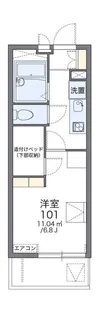 レオパレスパセオ栗平(39461)【1階】の間取り