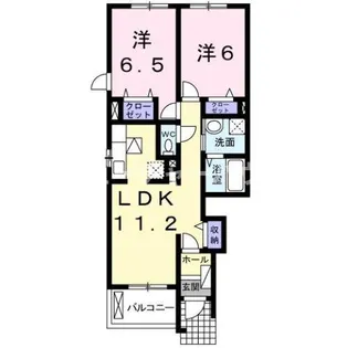 サンライトレジデンス IV【1階】の間取り