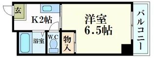 ローゼ比治山【6階】の間取り