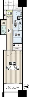 エクセル川崎WEST【6階】の間取り