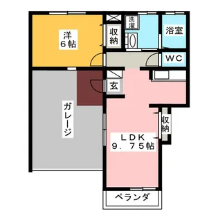 グランデプエンテ【1階】の間取り
