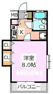 MYフラット宮堀【1階】の間取り