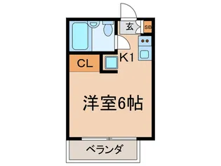 フラット柴崎【1階】の間取り