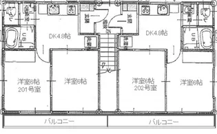 レジデンスはなさき【2階】の間取り