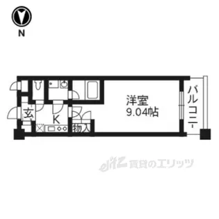 HF烏丸鞍馬口レジデンス【6階】の間取り