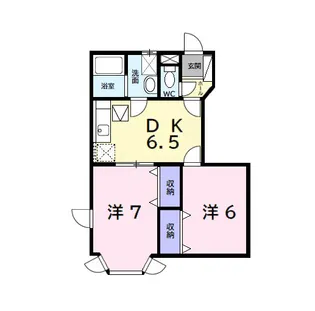 オークビレッジ【1階】の間取り