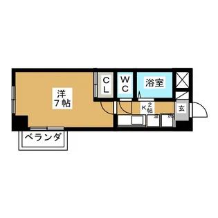 パークサイド古橋【2階】の間取り