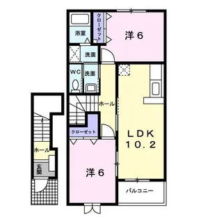 ファミリアI【2階】の間取り