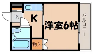 ヴィラ海田【2階】の間取り