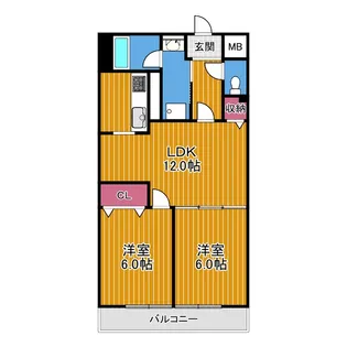 シィダーヴィレッジ【6階】の間取り