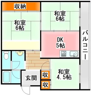 大内田ビルNo.1【4階】の間取り