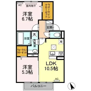 Arietta II【1階】の間取り