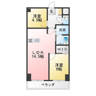 ヴェルドミール寺尾【5階】の間取り