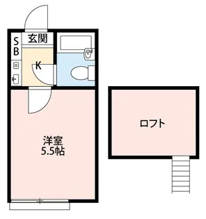 プラザ・ドゥ・ぺートンB棟【2階】の間取り