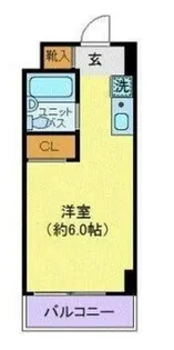 スカイコート鷺沼【5階】の間取り