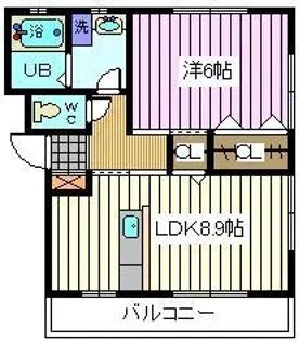 コーポ曽根 3号館【2階】の間取り