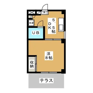アンソン御殿山【1階】の間取り