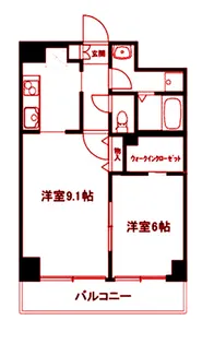 セゾンドミール【5階】の間取り