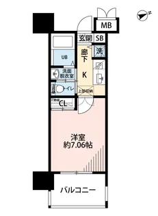 サヴォイザ・ブルネット【8階】の間取り
