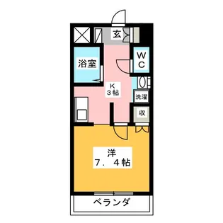 Cozy Court 下池川【4階】の間取り