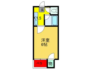 ブル-メイトハイツA棟【5階】の間取り