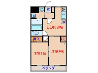 コンフォ-トN【3階】の間取り