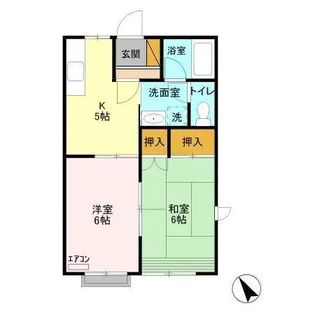 山本ハイツA【2階】の間取り