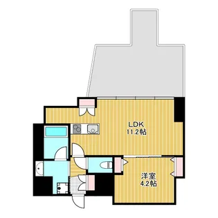 アーバネックス豊中【4階】の間取り