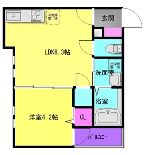 GRANSOL八尾恩智【1階】の間取り