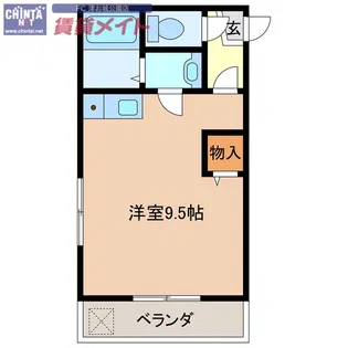 グランディール山口【2階】の間取り