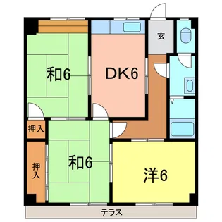 エスポワール錦【1階】の間取り