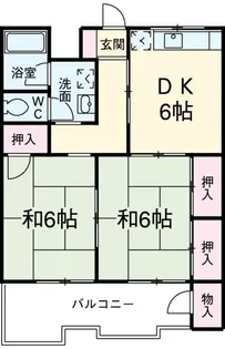 ヴィレッジ杉田B【2階】の間取り