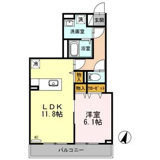 ルミエール久が原【2階】の間取り