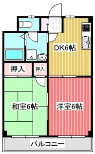 メゾンヒマワリ【1階】の間取り
