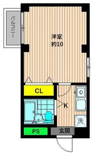 ヴィラルネサンス【3階】の間取り