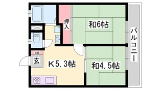 サンシティー蓼科N棟【2階】の間取り