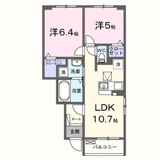 アプリコット【1階】の間取り