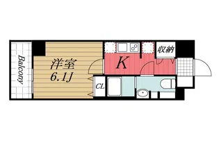 LUXENA勝田台【1階】の間取り