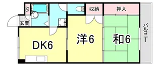 ラポー王子【3階】の間取り