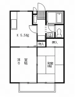 クレールハイツ【2階】の間取り