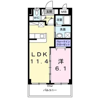 プラシードC.HII【2階】の間取り