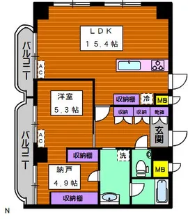 メゾンドシェリオ【3階】の間取り