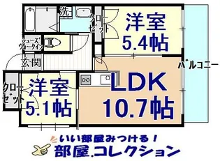 REZIA小倉【2階】の間取り