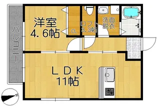 At成田【1階】の間取り