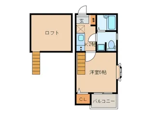 ピュア姪浜伍番館【2階】の間取り