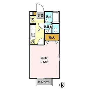ブライトハイツII【1階】の間取り
