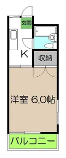 ユニピア小松【2階】の間取り