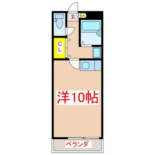 新屋敷山元マンション【2階】の間取り